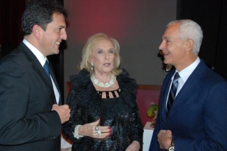 Massa, Legrand y Constantini en la inauguración del Hotel InterContinental