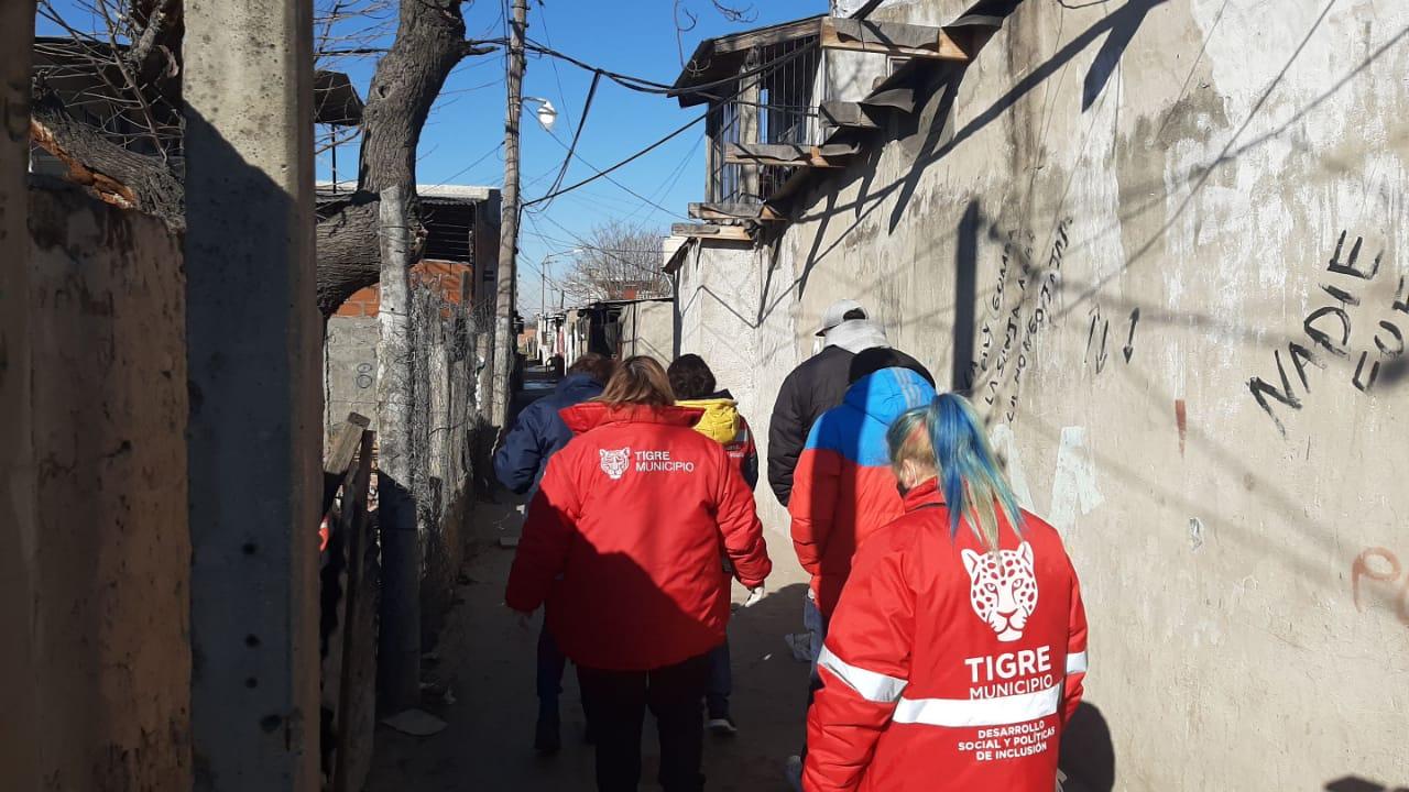 Tigre y Provincia realizaron un operativo de detección de anticuerpos a familias del barrio San Jorge