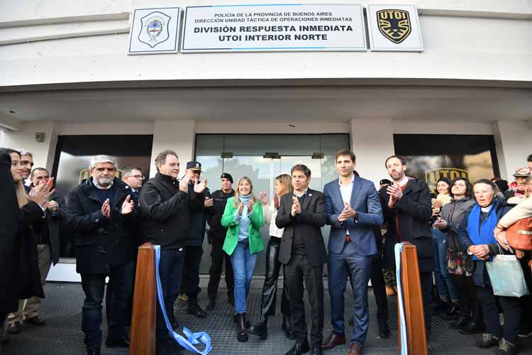 Axel Kicillof inauguró base de la UTOI en San Nicolás