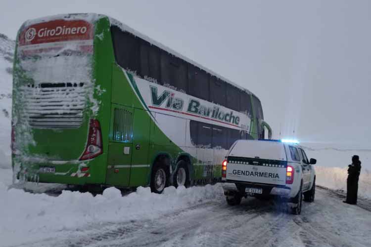 Emergencia en Mendoza y Chubut: Gendarmería asiste a personas varadas por nieve