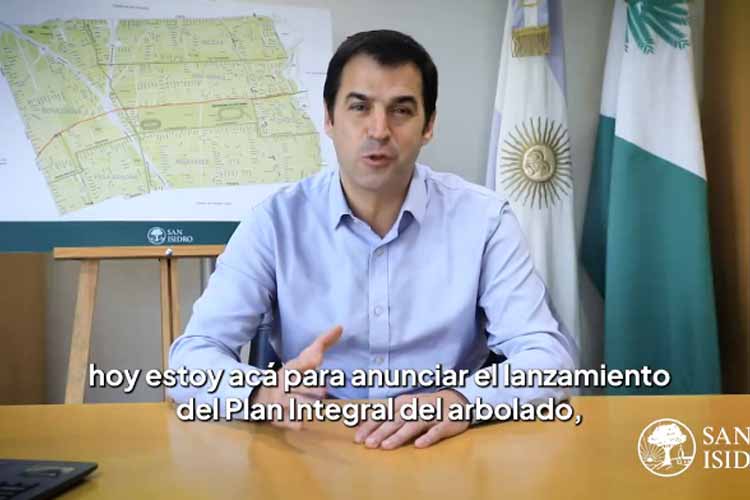 Ramón Lanús lanzó un nuevo plan de arbolado público en San Isidro