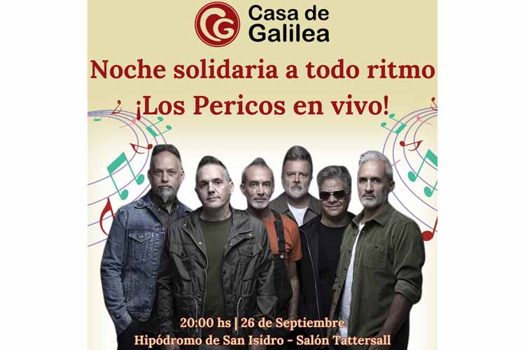 Los Pericos darán un show solidario en San Isidro a beneficio de Casa Galilea