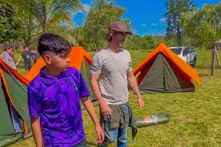 Primer campamento educativo en el Delta con la presencia de Juan Andreotti