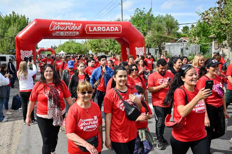 Más de 800 vecinos participaron en la Carrera Comunidad de Tigre por el aniversario de Dique Luján