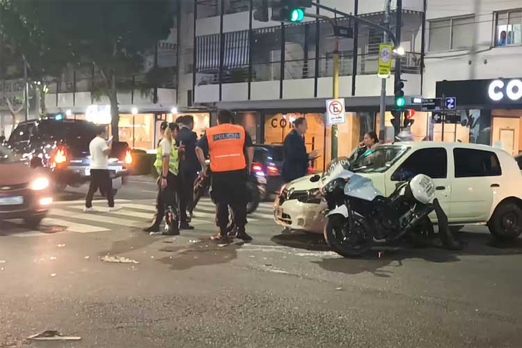 Choque en Vicente López: custodio de Javier Milei protagonizó un fuerte accidente