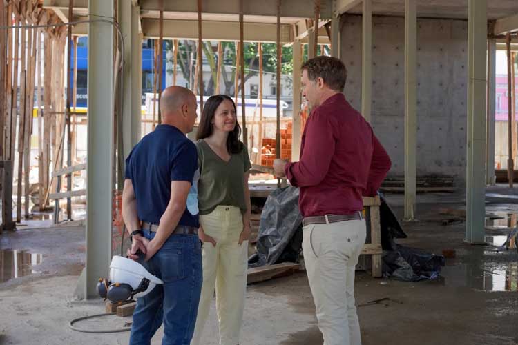 Soledad Martínez supervisa la obra del Centro de Monitoreo en Olivos