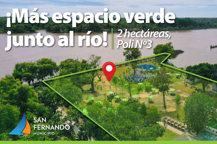 San Fernando suma más espacio verde para jubilados en el Polideportivo N°3